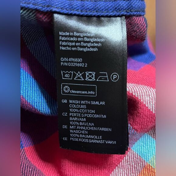 LOGG Multicolor Flannel Buttondown M - Picture 7 of 11
